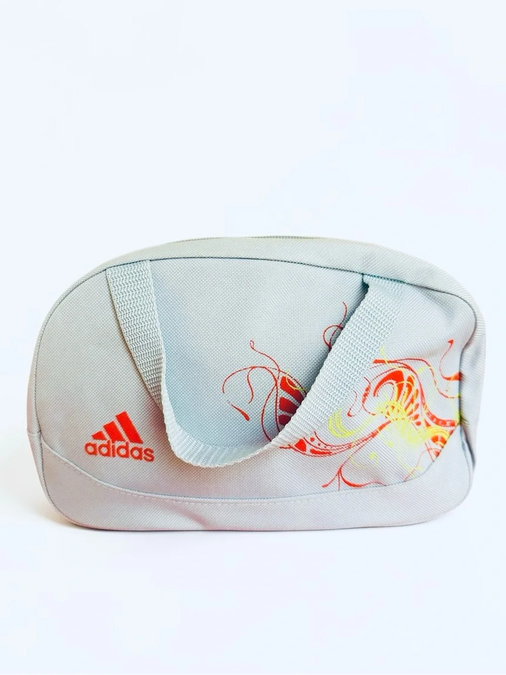 Adidas Gray Travel Toiletry Cosmetic Organizer Bag Carry Handle OS